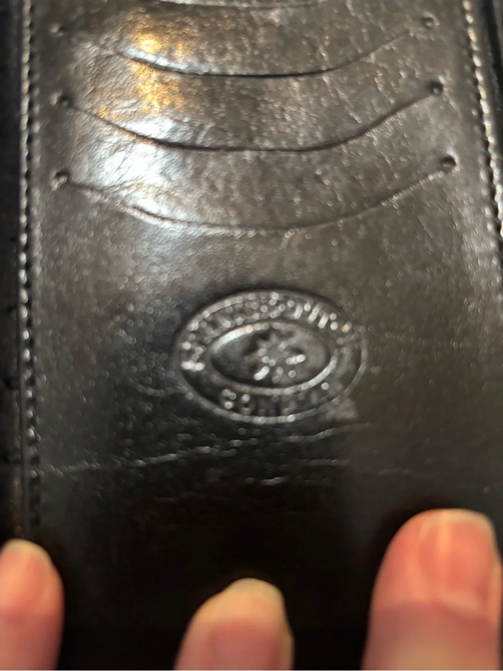Mods Italia Paolo Piccolo Two-Tone Black and Burgundy Leather Wallet